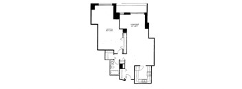 Floorplan for unit 208