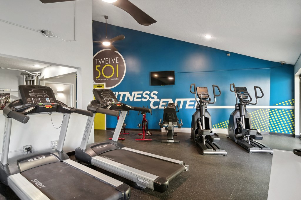Gym interior at Twelve 501