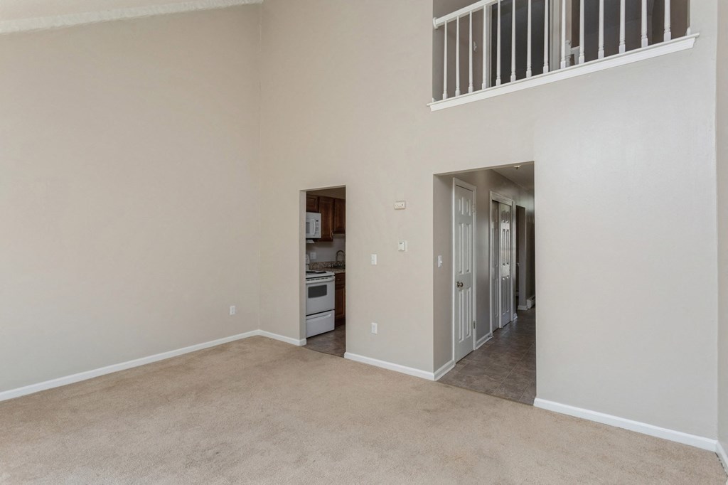 an empty living room