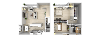 2 bedroom 1.5 bath Townhome at River Lofts Apartments, Tualatin