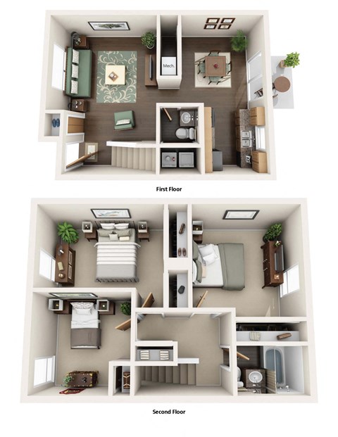 3 bedroom floor plan