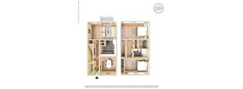 2 bedroom floor plan