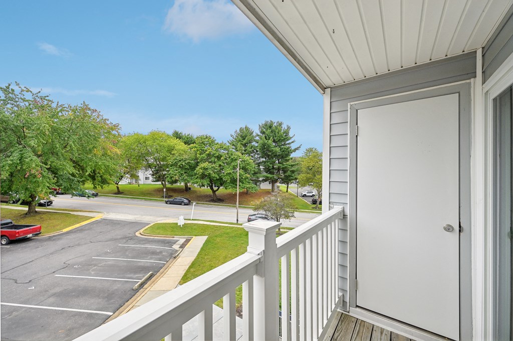 take in the view from the balcony of your new home at ReNew Odenton