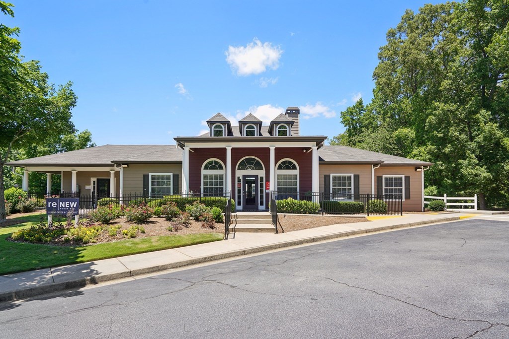 A building with a sign that says
