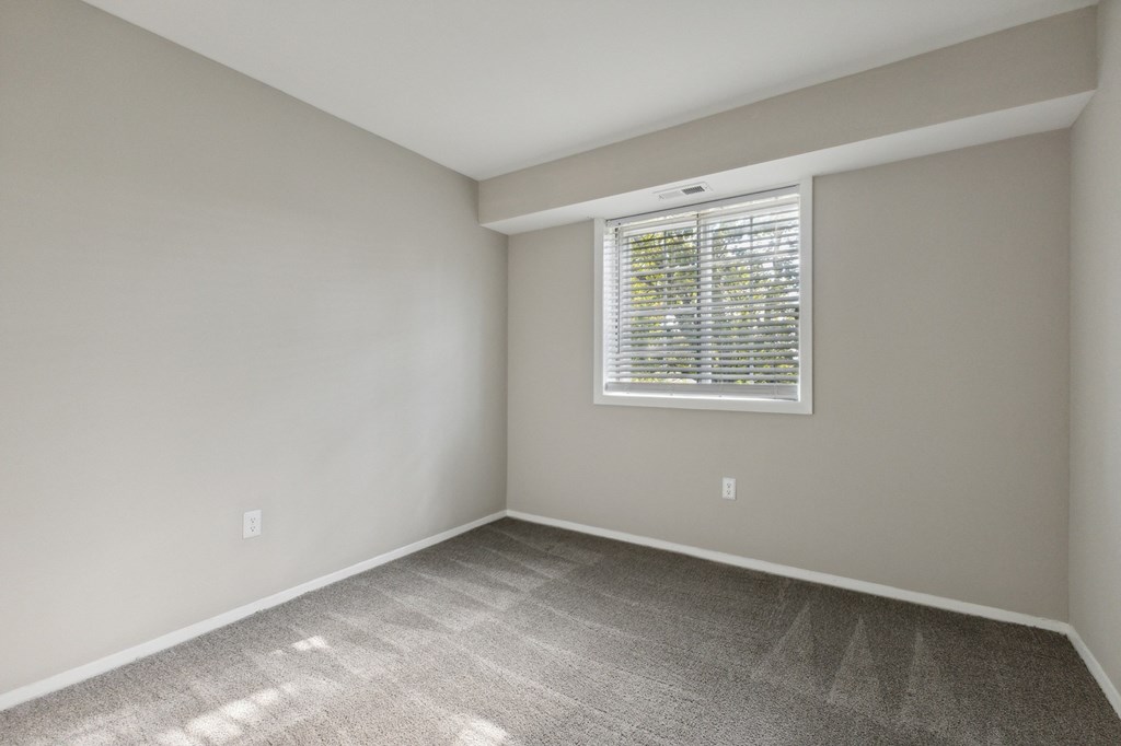 an empty room with carpet and a window at Briarwood Apartments, Dumfries, VA