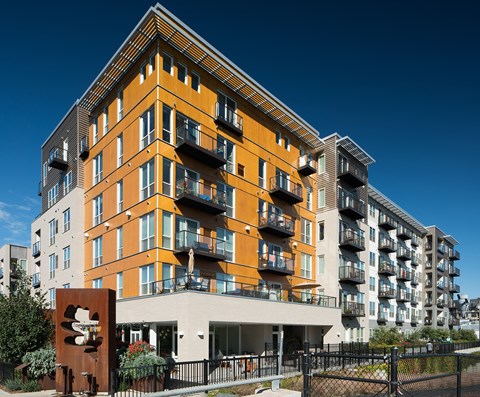 Exterior view of the Property at Track 29 Apartments, Minneapolis, MN