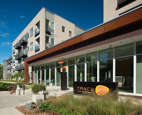 Front Entrance To Property at Track 29 Apartments, Minneapolis, MN, 55408