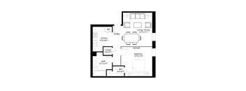 A2 Floorplan at FreightYard Townhomes and Flats, Minneapolis, MN