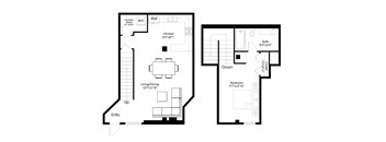 A3 Floorplan at FreightYard Townhomes and Flats, Minneapolis