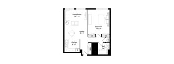 A4 Floorplan at The Venue on Knox Apartments, Minneapolis, MN
