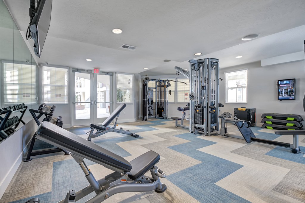 our state of the art fitness center includes a treadmill and elliptical machines