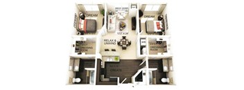 Belmont_2_B_floorPlan at Residences at the Street, Washington, PA