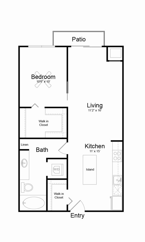 A13 Floor plan at Track 29 Apartments, Minneapolis