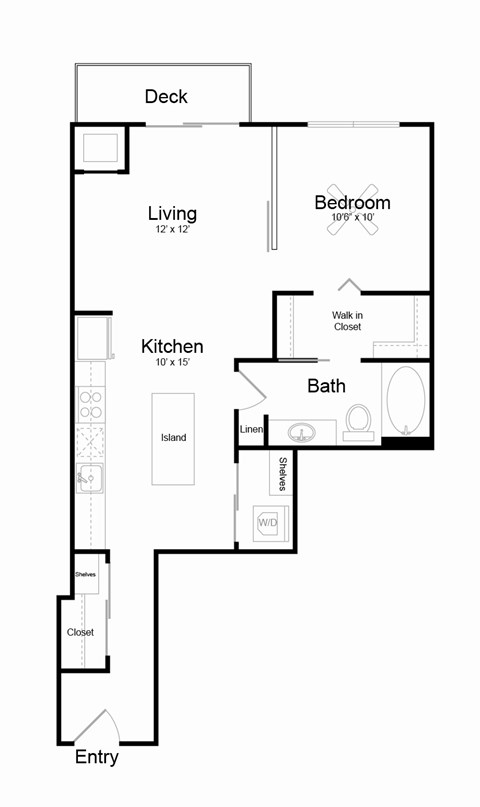 A14 Floor plan at Track 29 Apartments, Minneapolis, Minnesota
