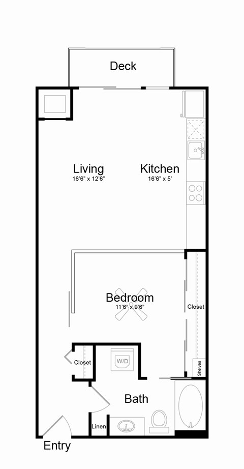 A7 Floor plan at Track 29 Apartments, Minneapolis