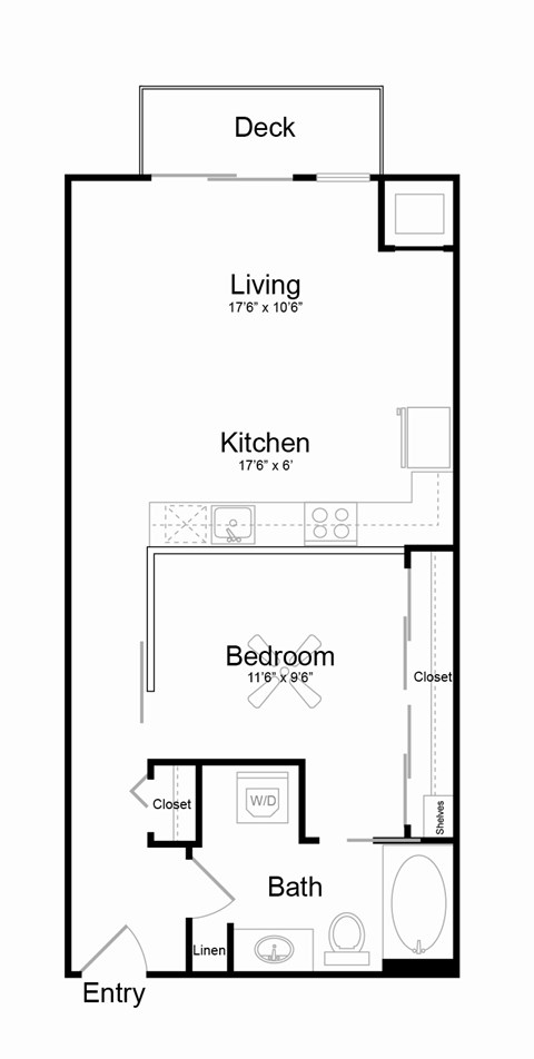 A8 Floor plan at Track 29 Apartments, Minneapolis, Minnesota