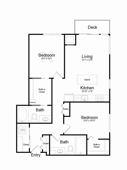 C2 Floor plan at Track 29 Apartments, Minneapolis, 55408
