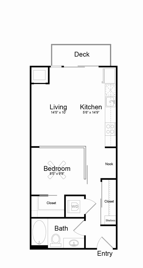 V4 floor plan at Track 29 Apartments, Minnesota, 55408