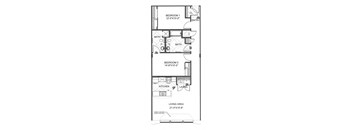 Floorplan - Apline - 2 bed + 2 bath  at Blue Ribbon Lofts, Wisconsin, 53205