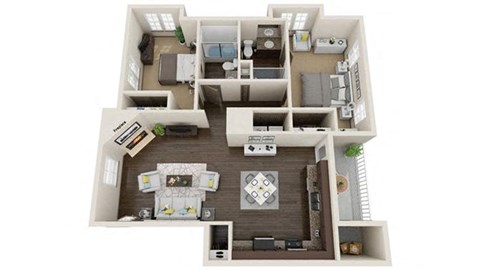 Zin Floor Plan at ReNew Atascadero, Atascadero