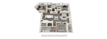 Two Bedroom Floor Plan at Arrive Los Carneros II, Goleta, California