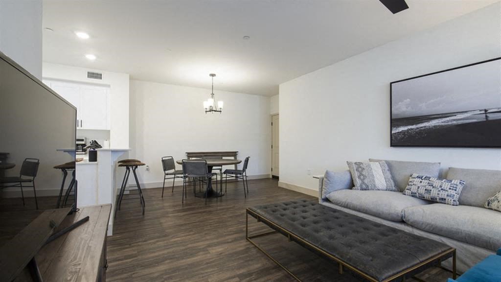 Living Room With Dining Area at Arrive Los Carneros, Goleta, CA
