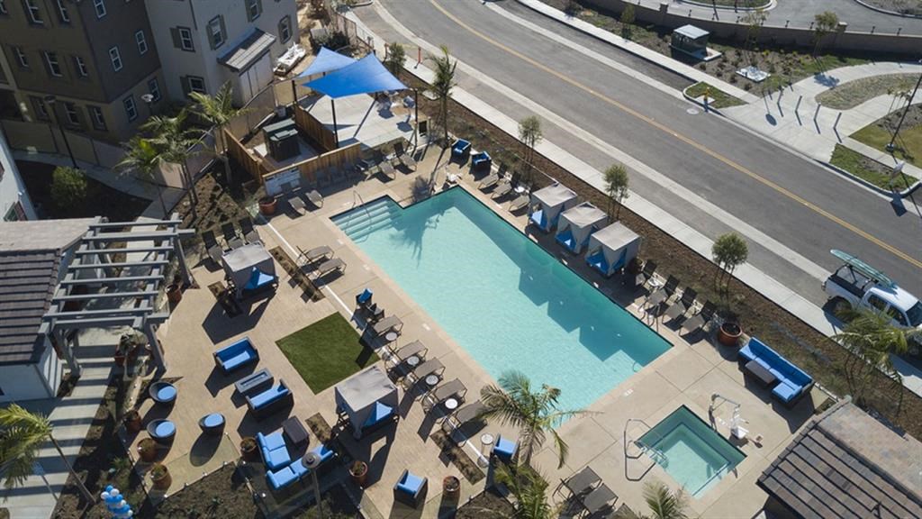 Aerial Pool View at Arrive Los Carneros, Goleta, CA, 93117