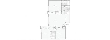 3 bed 2 bath 2A Floor Plan at Alturas Paso Robles Apartment Homes, Paso Robles, 93446