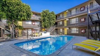 Pool Pool at Dwell Apartment Homes, Riverside, California