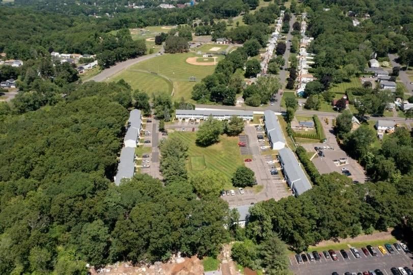 Aerial View at Fox Hill Commons, Vernon, CT, 06066