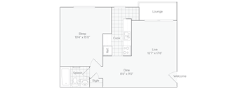 Floor Plan at The Jeffersonian, Charlottesville, VA