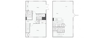 a floor plan of a bedroom apartment