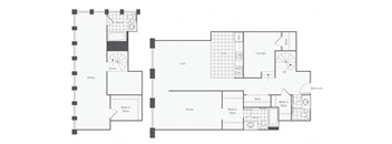 a floor plan of a bedroom apartment