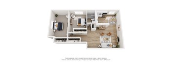 The Harriet Floorplan - 2 Bedroom & 1 bath
