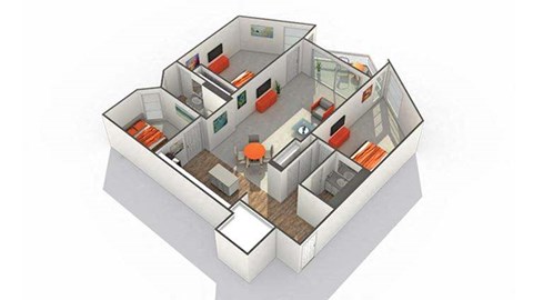 Covington Floor Plan at The Township at St. Charles, Illinois