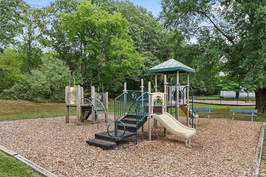 a playground with slides and monkey bars at ReNew Odenton, Maryland, 21113