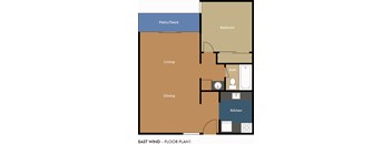 Floor Plan 1 at East Wind, Gresham, OR 97030