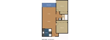Floor Plan 2 at East Wind, Gresham, OR