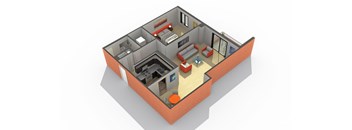 Eight 85 Floor Plan at ReNew Wheaton Center, Wheaton Illinois