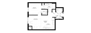 A3 Floorplan at Elements of Linden Hills, Minnesota
