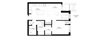 A4 Floorplan at Elements of Linden Hills, Minnesota, 55410