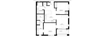 B1 Floorplan at Elements of Linden Hills, Minneapolis, MN, 55410