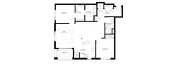 B3 Floorplan at Elements of Linden Hills, Minneapolis