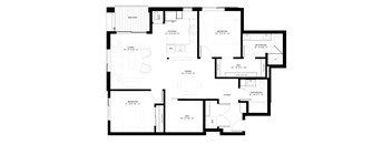 B4 Floorplan at Elements of Linden Hills, Minneapolis, 55410