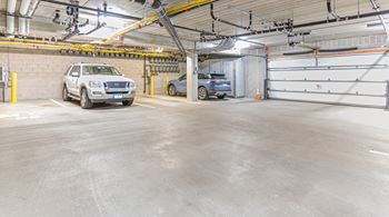 Covered parking garage