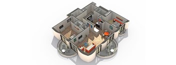 Eleven 89 Floor Plan at ReNew Wheaton Center, Wheaton Illinois