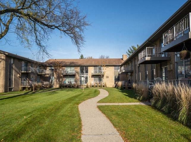 Backyard at The Ivanhoe Apartments, Ann Arbor, Michigan