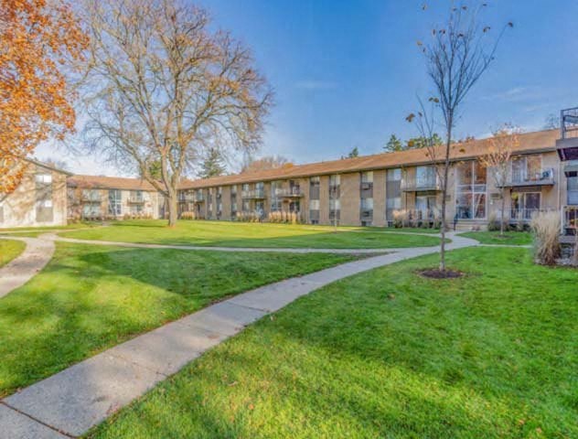 Backyard at The Ivanhoe Apartments, Ann Arbor, Michigan