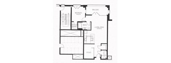 a floor plan of a home at Flats at Southside, Pittsburgh, PA
