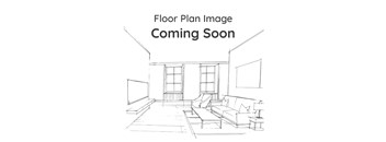 A drawing of a living room with the text